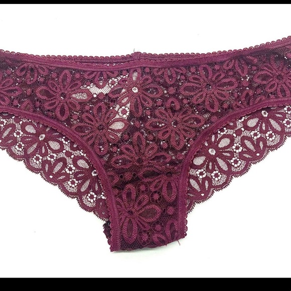 NWT Victoria's Secret Size S Cheeky Sheer Flower Lace Panties - Picture 3 of 11